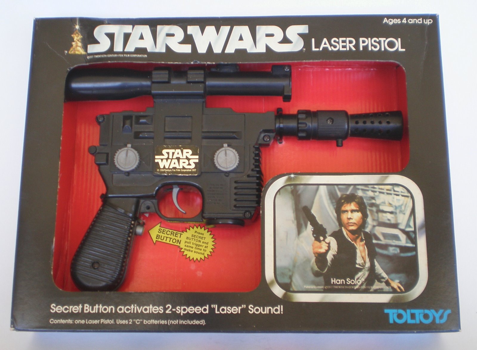 han solo toy blaster